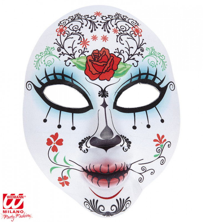 ПМ1583 Маска из ткани "Dia De Los Muertos"